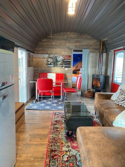 Gleis 2, Waggon Mit Ofen, Optional Mit Whirlpool Und Sauna Dahlem  Exterior foto