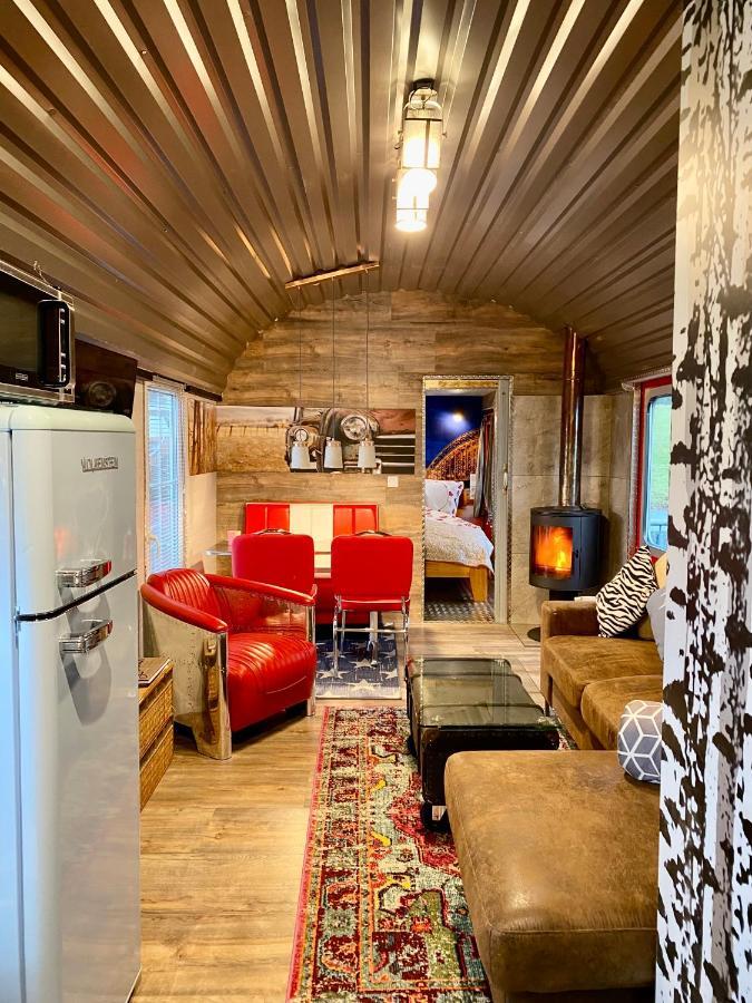 Gleis 2, Waggon Mit Ofen, Optional Mit Whirlpool Und Sauna Dahlem  Exterior foto